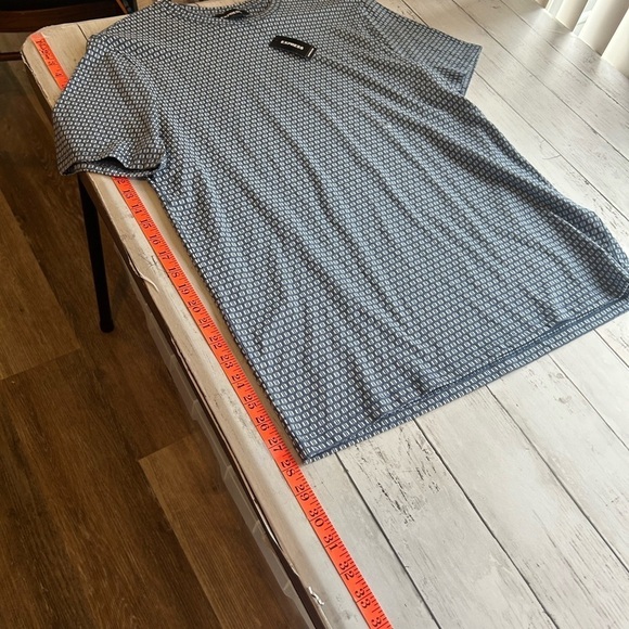 NWT Men's Express Modern Blue 
Graphic Print Casual Stretchy Cotton - Picture 5 of 7